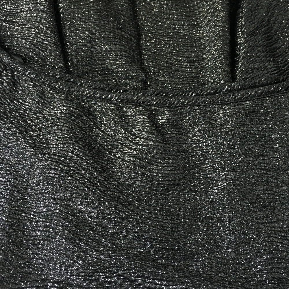 BCBGeneration Metallic Gray Skater Dress - Picture 3 of 5